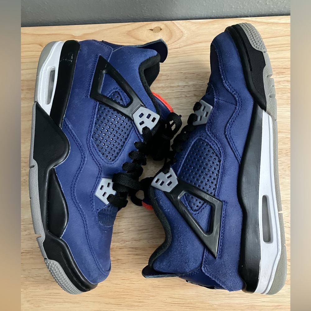 RARE Nike Air Jordan 4 IV Retro Winter Loyal Blue CQ9745-401 Cement Black Cat - Picture 3 of 10